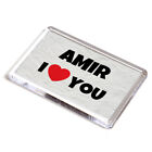 Fridge Magnet - Amir - I Love You - Name Gift
