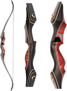 PMZ Recurve Bow,60'' Wooden Takedown Bow, for Youth Beginners to Practice,40lbs - Picture 1 of 8