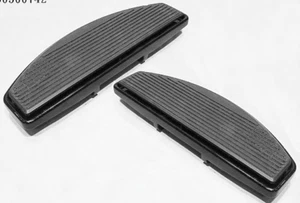 Black Driver Floorboards For 18+ Harley Softail FL Fatboy M8 50501087 24077 - Picture 1 of 1