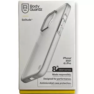 BodyGuardz - Solitude Case for Apple iPhone 13 Pro with Pureguard - Clear - Picture 1 of 10