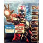 Iron Man 2 (Blu-ray, DVD, numérique, 2010) avec housse Downey Jr/Paltrow/Cheadle