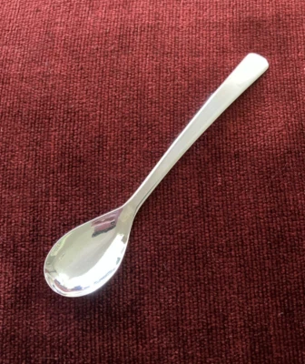 1829 Francis Clark Solid Silver Mustard Spoon, Birmingham 19th Century, Sleek - Image 1 of 4