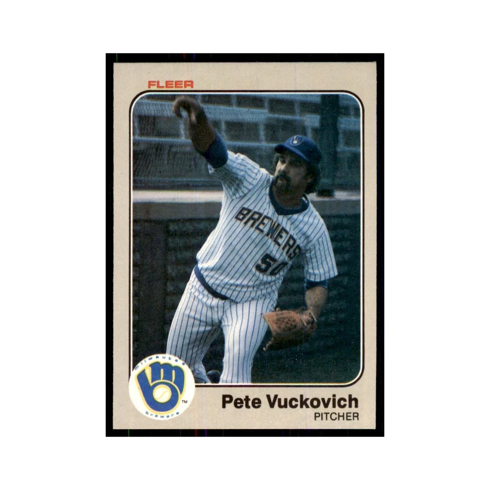 1983 Fleer Pete Vuckovich Baseball Cards #49 - Image 1 of 3