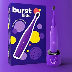 Cepillo de dientes eléctrico BURSTkids con cerdas negras carbón suave, cabeza pequeña y - Imagen 1 de 1