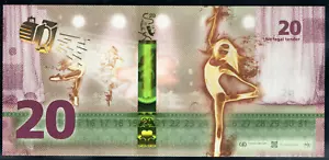 Nota de prueba Giesecke & Devrient - Muestra "Bailarina 20" en UNC - Imagen 1 de 2