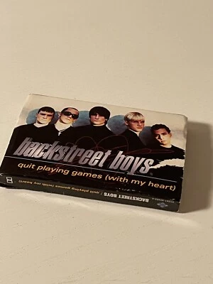 BACKSTREET BOYS Quit Playing Games With My Heart CASSETTE Single 1997 GOOD - Image 1 of 4