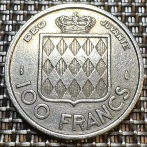 PIECE DE 100 FRANCS MONACO 1956 (1302) 500000 EXEMPLAIRES SEULEMENT, VOIR PHOTOS - Imagen 1 de 2