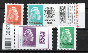 timbres de france neufs Surchargés  2024