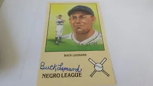 SIGNED BUCK LEONARD NEGRO LEAGUE SERIES POSTCARD SUSAN RINI - Picture 1 of 2