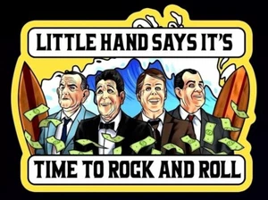 POINT BREAK Ex Presidents "ROCK AND ROLL" sticker DECAL Bodhi Ronald Reagan mask - Picture 1 of 1