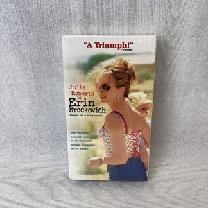Erin Brockovich (VHS, 2000) Julia Roberts, Based on a True Story, New SEALED - Picture 1 of 2