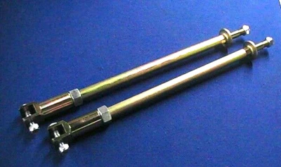 CLASSIC MINI  ADJUSTABLE TIE BARS WITH SECURING NUTS, LOWER ARM BOLTS (UPRATED) - Image 1 of 4