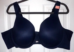 NUOVO reggiseno Lane Bryant Cacique 48C leggermente foderato copertura completa blu navy - Foto 1 di 7