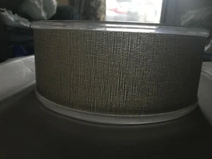 Interdesign fruit bowl woven wire design-NEW; 10inX10inX4in,stand is transparent - Picture 1 of 5