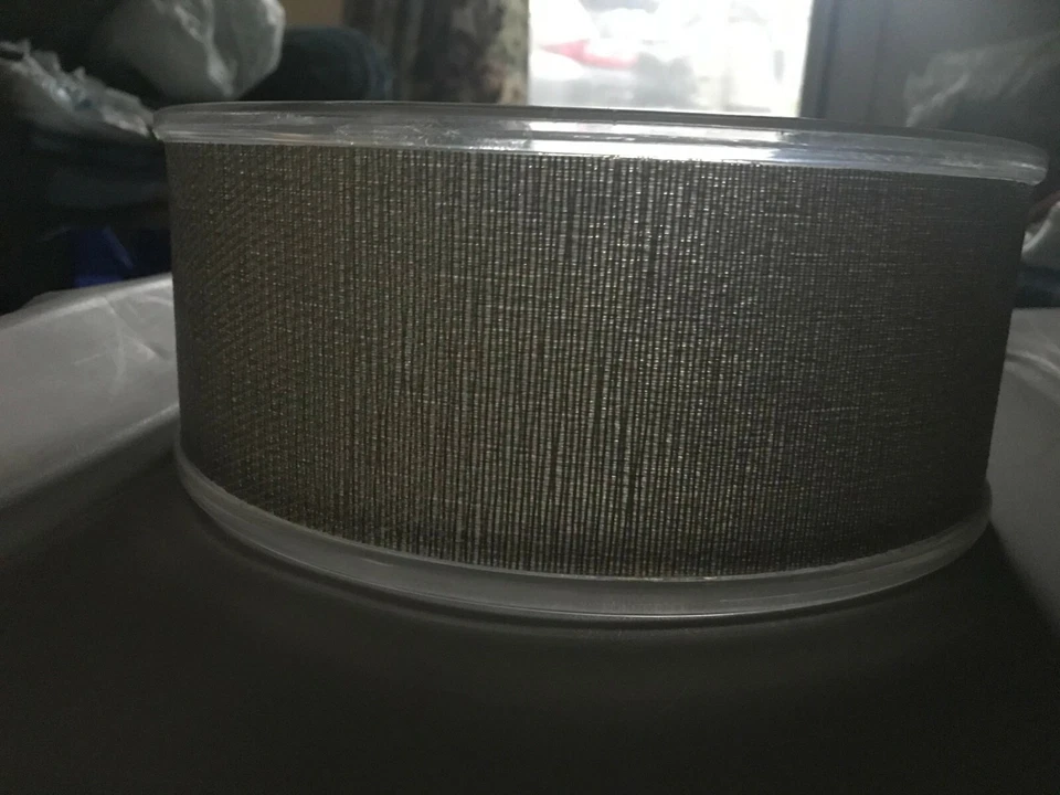 Interdesign fruit bowl woven wire design-NEW; 10inX10inX4in,stand is transparent - Image 1 of 4