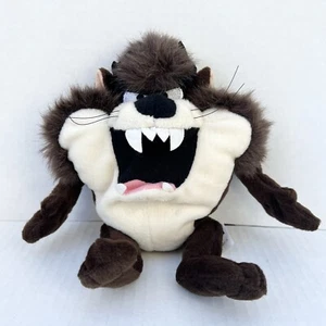 VTG Warner Brothers TALKING Taz Devil 1998 9" bean bag plush NWT Sound WORKED! - Picture 1 of 7