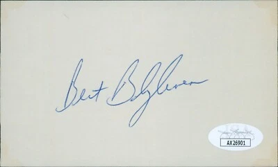 Bert Blyleven Minnesota Twins Signed 3x5 Index Card JSA Authenticated - Image 1 of 2