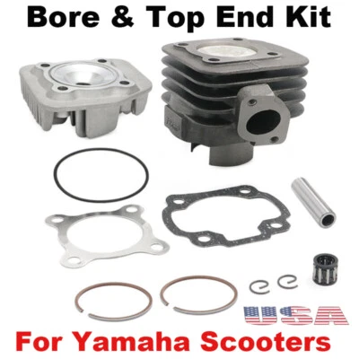 47mm Big Bore Piston Cylinder Top End Kit For Yamaha JOG Zuma Vino 50cc 2 Stroke Foto 1 de 4