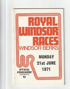 Windsor June 1971 race card - Picture 1 of 1