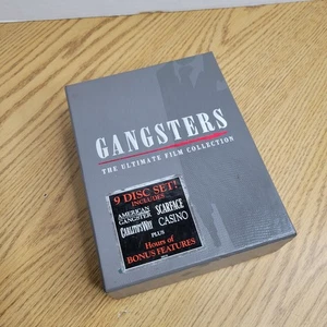 Gangsters The Ultimate Film Collection 9 DVD Box Set, Scarface, Casino - Foto 1 di 7