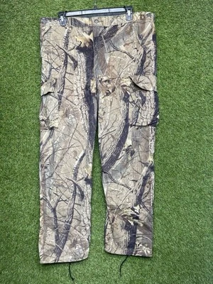 Vintage Pella Hunting Pants Mens XL Camo Soft Regular Cargo Realtree Usa Made - Image 1 of 4
