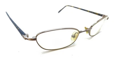 Valentino V 5238 OH73 Brown Rectangle Oval Sunglasses Frames 48-17 130 Italy - Image 1 of 4