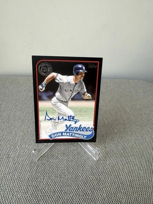 2024 Topps Series One Don Mattingly 1989 Anniverary #89BA-DM  autograph /199 - Image 1 of 2