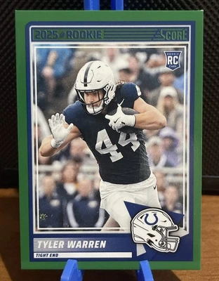 2025 Score Football Tyler Warren Green Parallel RC Penn State/Colts - Image 1 of 2