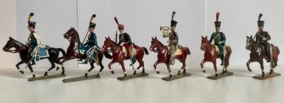 Lot 21 cavaliers de plomb, CBG Mignot anciens, Empire et autres, Made in France - Photo 1/4