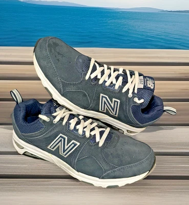 Tênis de corrida New Balance 857 V1 feminino tamanho 10 B (médio) azul WX857NS - Imagem 1 de 4