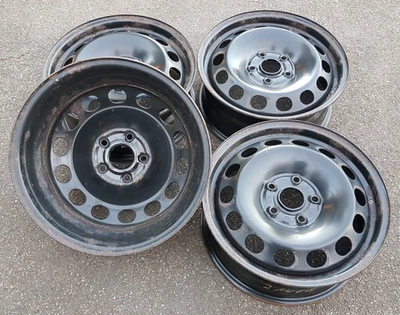 4 x Stahlfelgen für VW, Seat, Skoda, Audi 6Jx16H2 5x112 ET50 8P0601027  #21466 - Bild 1 von 4
