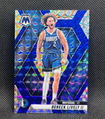 2024-25 Panini Mosaic DERECK LIVELY II Choice Blue 01/45 Dallas Mavericks #115 - Image 1 of 2