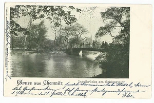 Gruss Aus Chemnitz Germania UDB cartolina d'epoca primi '900 - Foto 1 di 2