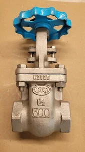 OIC Fig No 231 Gate Valve 1-1/2" CF8M Stainless Steel 300 PSI - Picture 1 of 5
