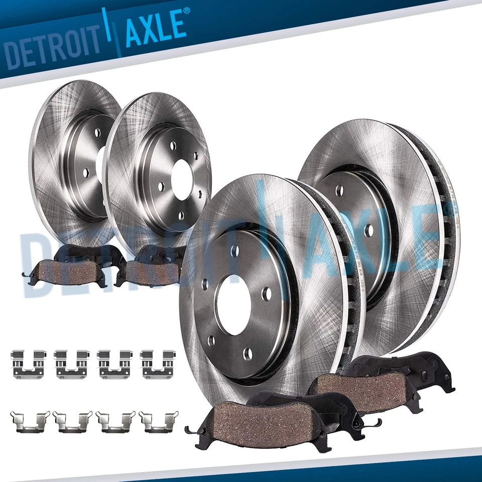 8pc Front Rear Brake Rotors Ceramic Brake Pads for 2017 - 2023 Subaru Impreza - Image 1 of 4