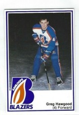 1985-86 Kamloops Blazers (WHL) Greg Hawgood