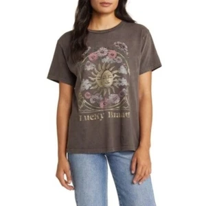 Camiseta gráfica cuello redondo marco celestial Lucky Brand talla M - Imagen 1 de 9