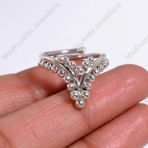 Queen Ring, Handmade Solid 925 Sterling Silver Ring, Queen jewelry for Queen - Picture 1 of 4