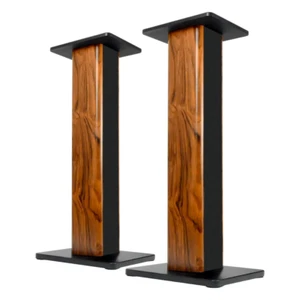 2x Wooden Speaker Stands Floor Home Theater Bookshelf Hi Fi Vision Mounts - Picture 1 of 12