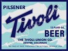 Tivoli Beer Label 9" x 12" Metal Sign