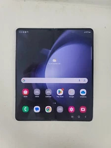 Samsung Galaxy Z Fold 5 256GB Blue SM-F946U1 (Unlocked) Damaged zD8865 - Picture 1 of 10
