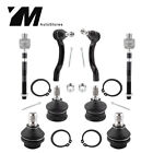 10pc Left Right Upper Lower Ball Joint Tie Rod for Nissan Frontier Pathfinder