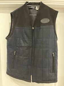 Chaleco acolchado negro con cremallera Versace Classic V2 para hombre, talla: pequeño - Imagen 1 de 6