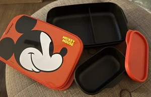 Tupperware Disney Mickey Mouse Slim Lunch Divided Container Kids-New - Picture 1 of 2