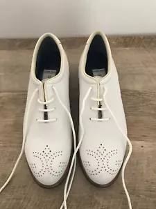 Damen Golfschuhe, Walter Genuin, Größe 7,5B, weiß - Bild 1 von 9
