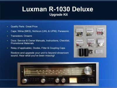 Receptor Luxman R-1040 Ultimate Upgrade Kit Piezas Genuinas Garantía de Restauración Foto 1 de 4
