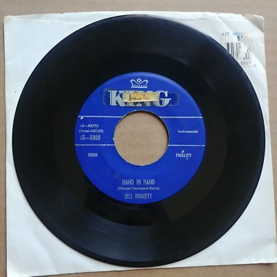 BILL DOGGETT Slow Walk/Hand In Hand 45 7" R&B FUNK SOUL Record Vinyl King 1956 - Imagem 1 de 2