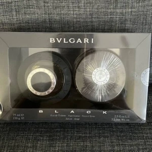 Bvlgari Black Cologne Eau De Toilette Spray 2.5 oz Sealed Box with soap bar - Picture 1 of 2