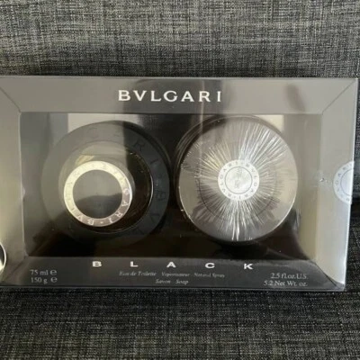 Bvlgari Black Cologne Eau De Toilette Spray 2.5 oz Sealed Box with soap bar - Image 1 of 2