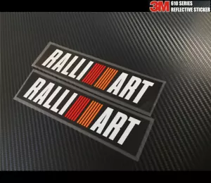 2 Pics RALLIART EVO 4 5 6 7 8 MR Lancer JDM Reflective Sticker - Picture 1 of 2